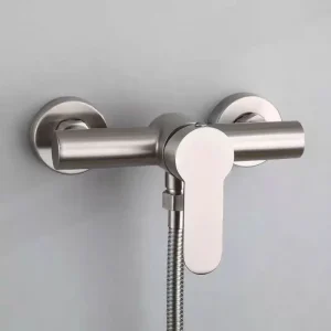SUS304 Stainless Steel Wall Mounted Shower Faucet Cylinder Hot and Cold Bathroom Mixer Valve Switch