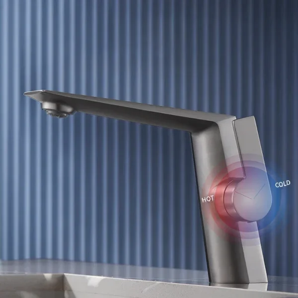 Luxury Zinc Alloy Bathroom Basin Faucet Single Hole Single Handle Mixer Tap Hot and Cold Vanity Faucet - Image 2