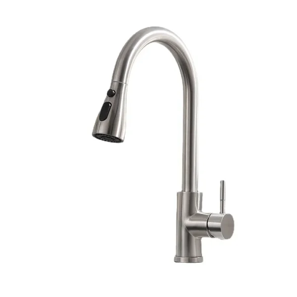 Flexible Kitchen Faucet Pull Down Sprayer Black Gourmet Spring Mixer Tap Single Lever Sink Mixer Korea Type - Image 6