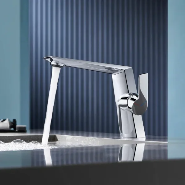 Luxury Zinc Alloy Bathroom Basin Faucet Single Hole Single Handle Mixer Tap Hot and Cold Vanity Faucet - Image 4