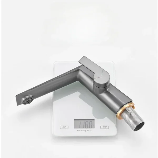 Luxury Zinc Alloy Bathroom Basin Faucet Single Hole Single Handle Mixer Tap Hot and Cold Vanity Faucet - Image 6