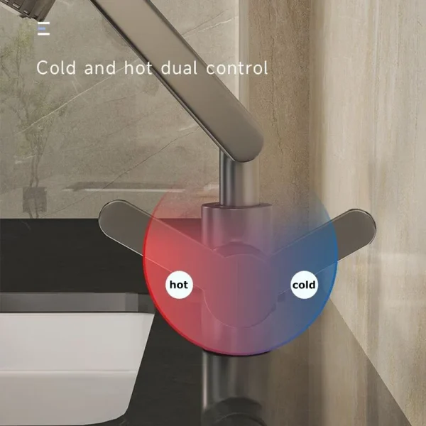 Universal Dual Mode Rotating Faucet Mechanical Arm Basin Kitchen Bathroom Mixer Tap Hot Cold Sink Wash Faucet - Image 3