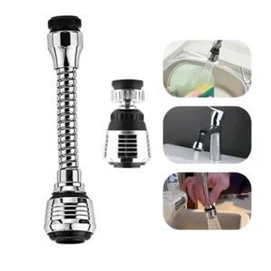 360° Faucet Anti Splash Head Universal Water Saving Rotating Bubbler Aerator Nozzle for Kitchen Sink