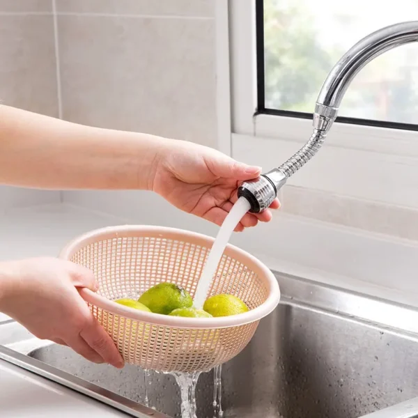 360° Faucet Anti Splash Head Universal Water Saving Rotating Bubbler Aerator Nozzle for Kitchen Sink - Image 3