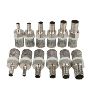 Stainless Steel Mesh Hose Filter Strainer 8-20mm for Irrigation Car Wash Aquarium Water Pump Filtration