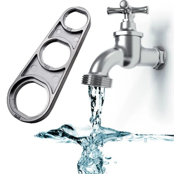 Faucet Wrench Tool 6 in 1 Universal Faucet Aerator Nozzle Filter Disassembly and Repair Kit - Image 4