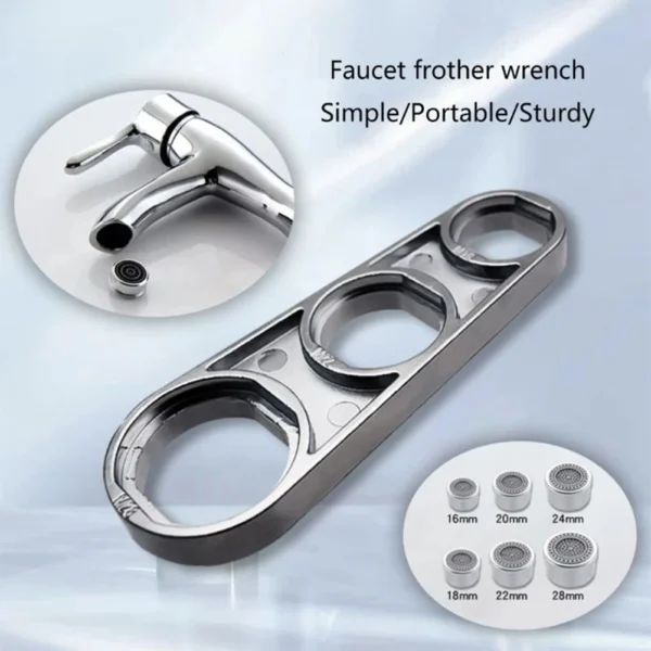 Faucet Wrench Tool 6 in 1 Universal Faucet Aerator Nozzle Filter Disassembly and Repair Kit