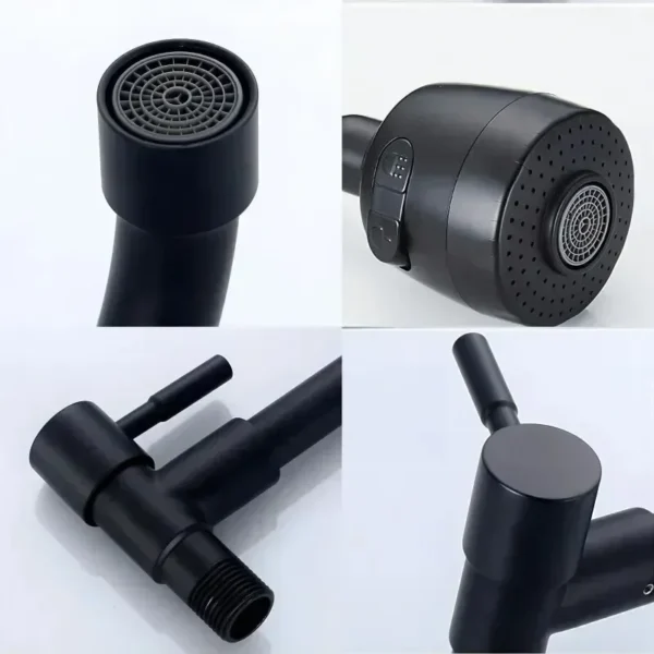 Universal Rotation Bathroom Faucet Stainless Steel Wall Mounted Single Cold Water Basin Sink Tap Nozzle - Image 6