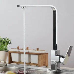Kitchen Faucet Hot and Cold Mixer Tap 360° Swivel Vessel Sink Deck Mounted Faucet for Kitchen
