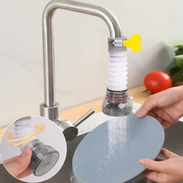 Universal 360° Rotation Faucet Aerator Bubbler Water Saving Nozzle Tap Adapter Kitchen Bathroom Sink Tools - Image 4